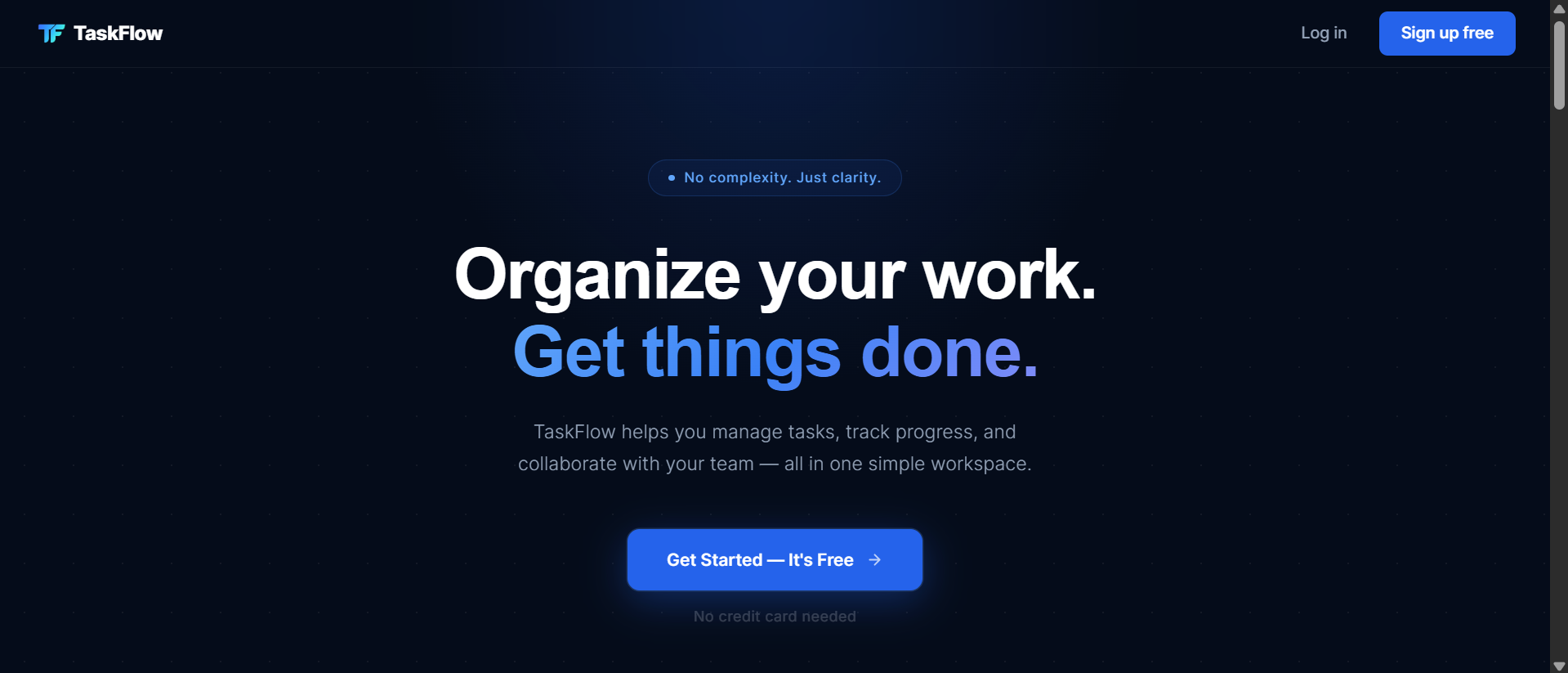 TaskFlow screenshot