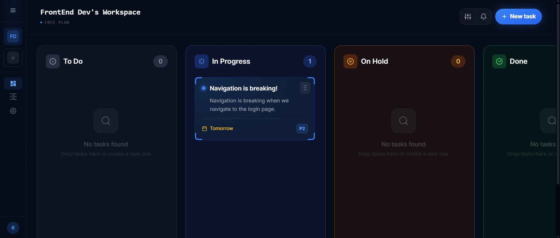 TaskFlow screenshot
