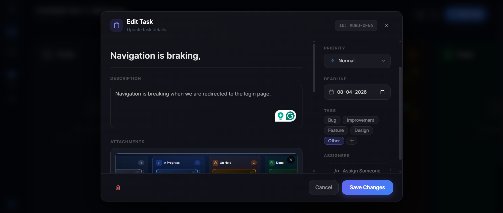 TaskFlow screenshot