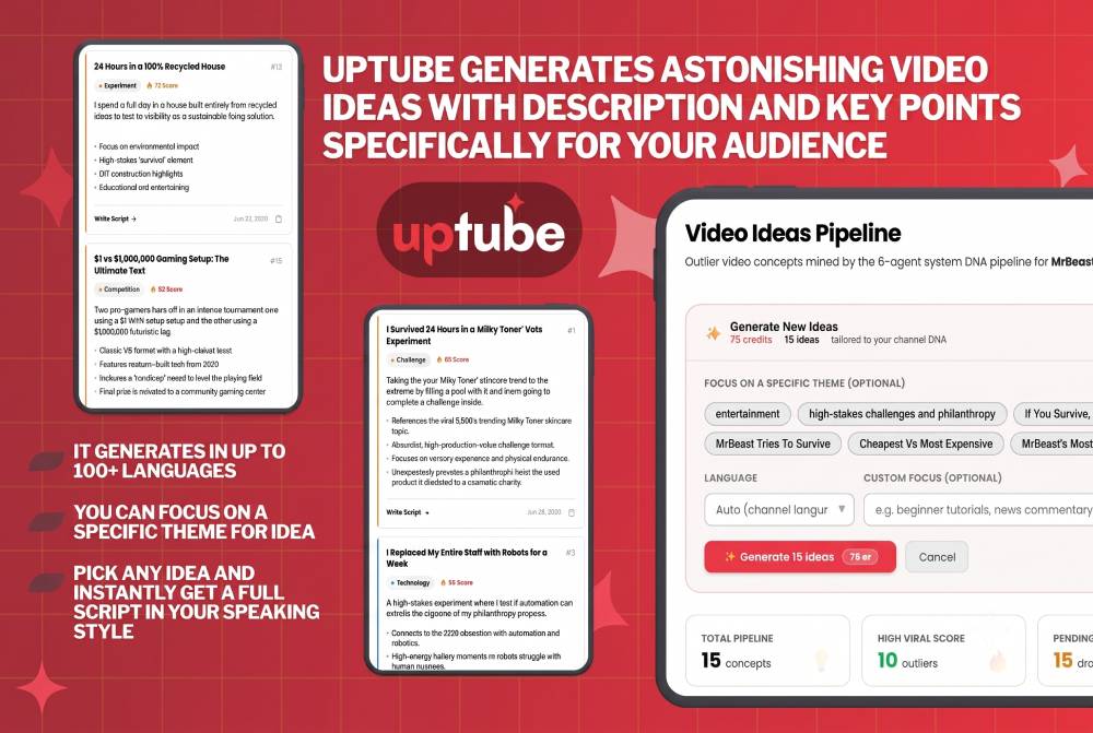 Uptube screenshot