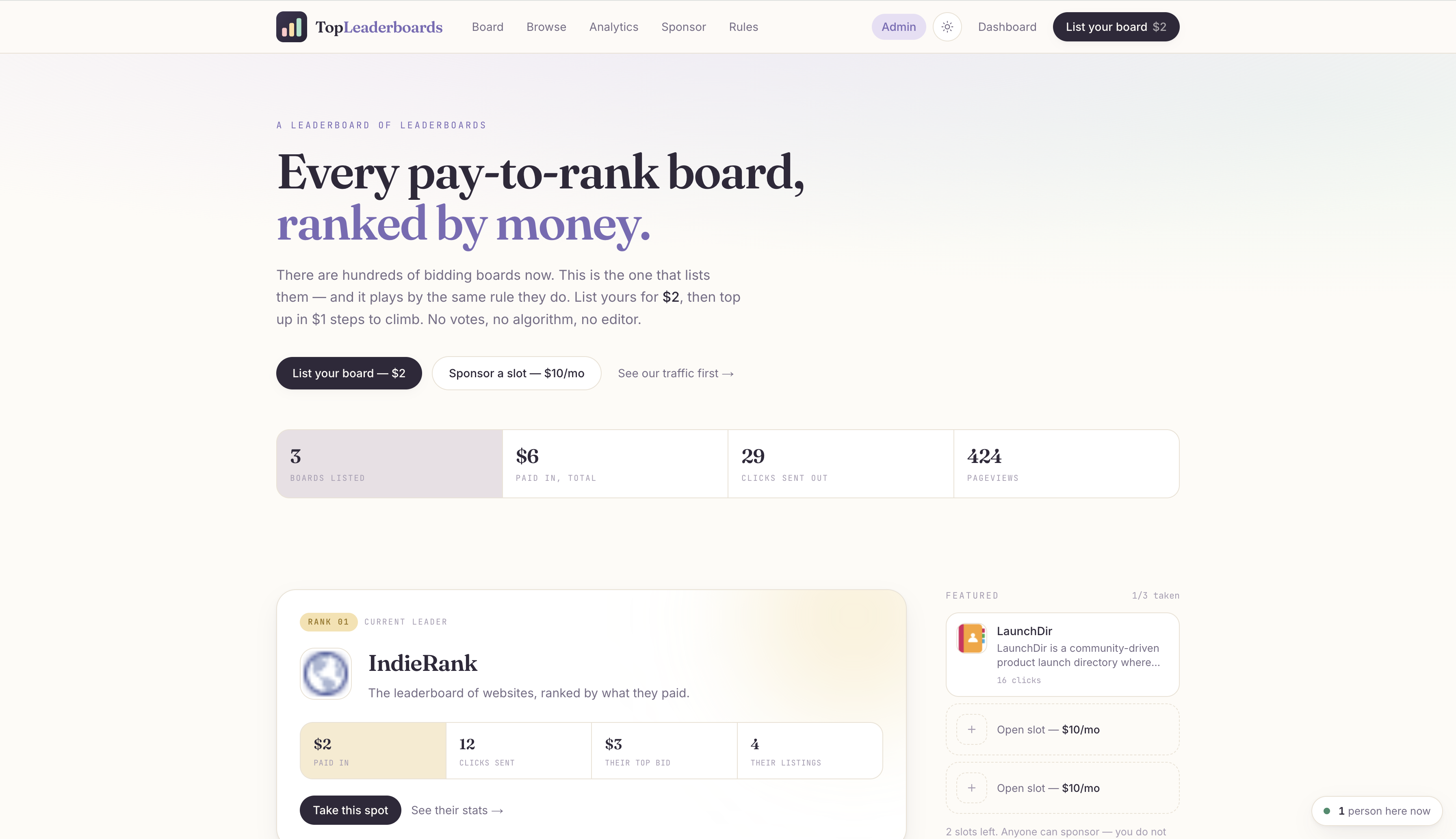 TopLeaderboards screenshot