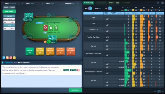 OptimusPoker screenshot