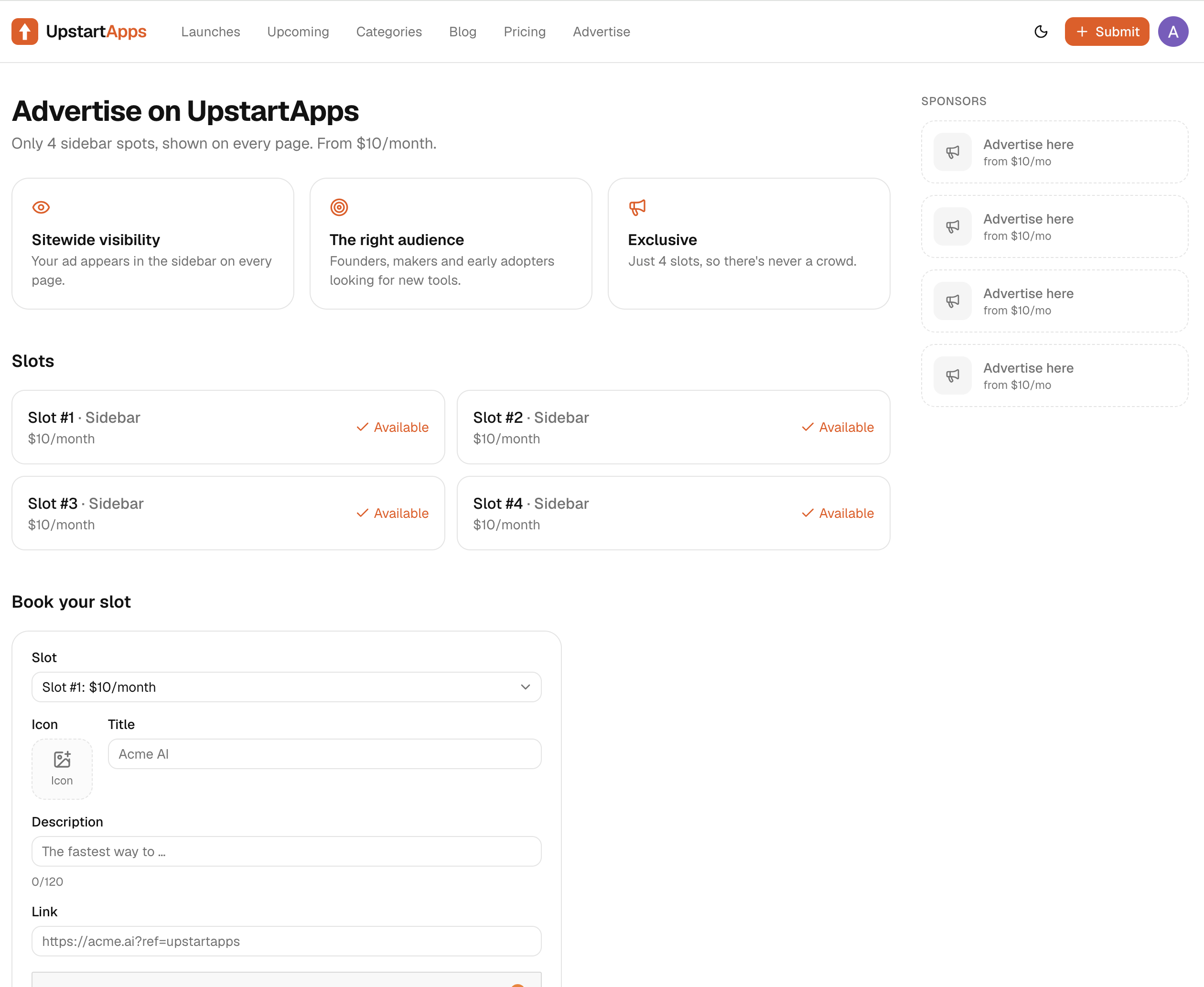 UpStart Apps screenshot