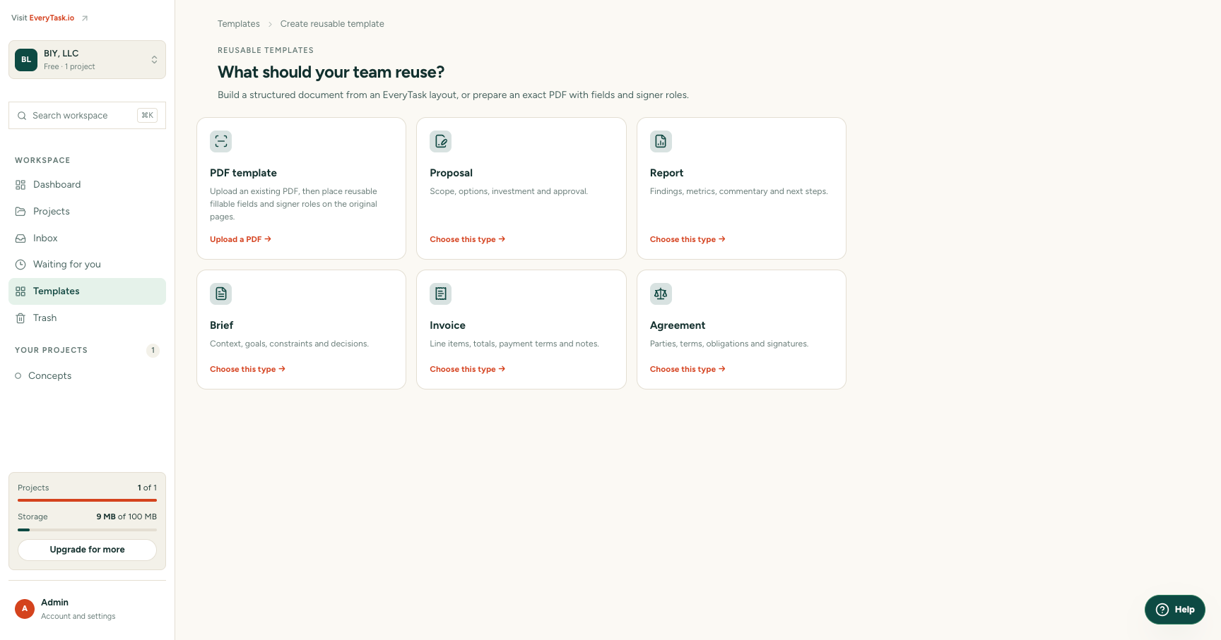 EveryTask screenshot