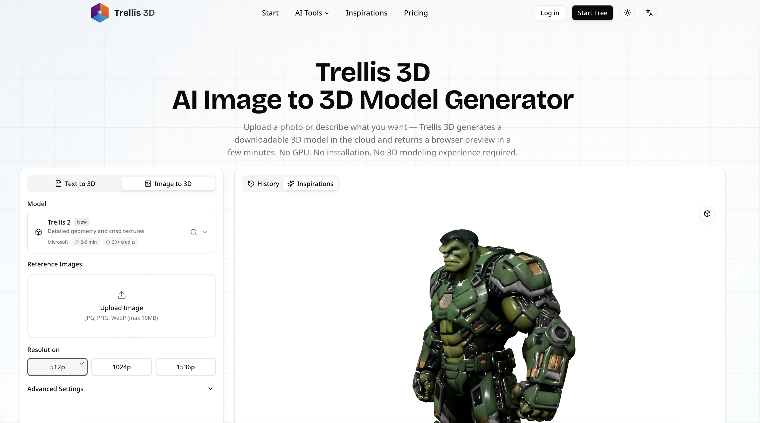Trellis 3D screenshot
