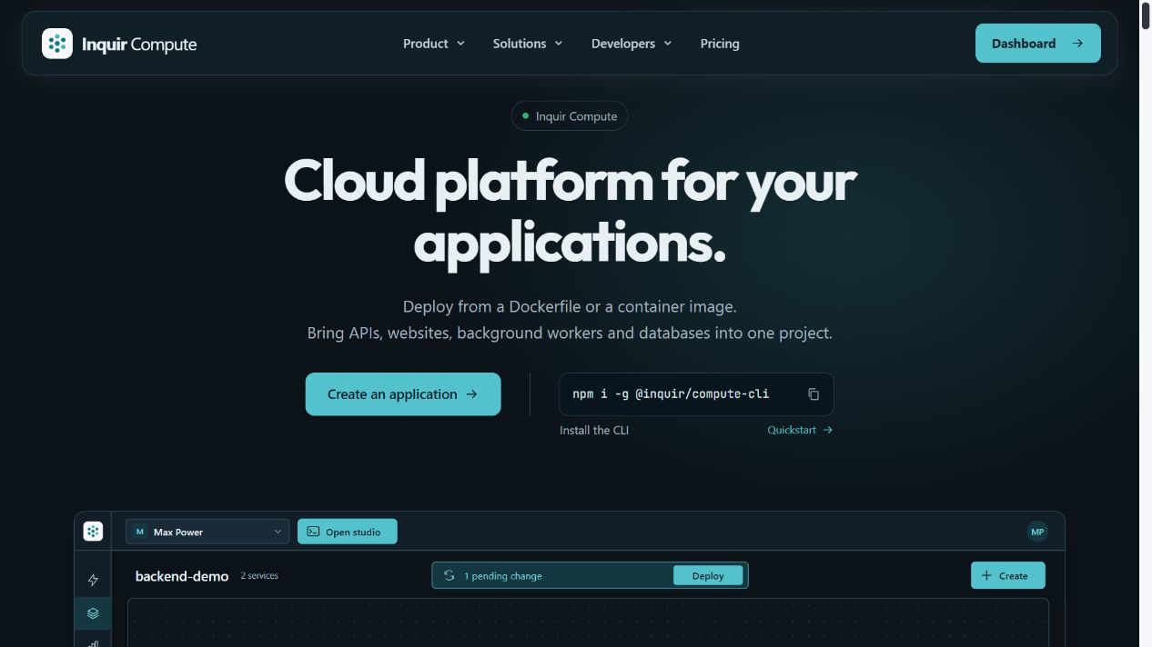 Inquir Compute screenshot